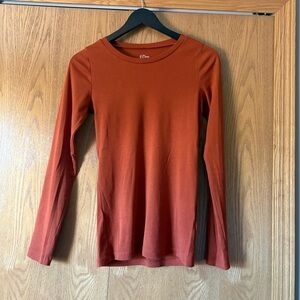 New without tags: J. Crew Pumpkin Spice Long Sleeve Top